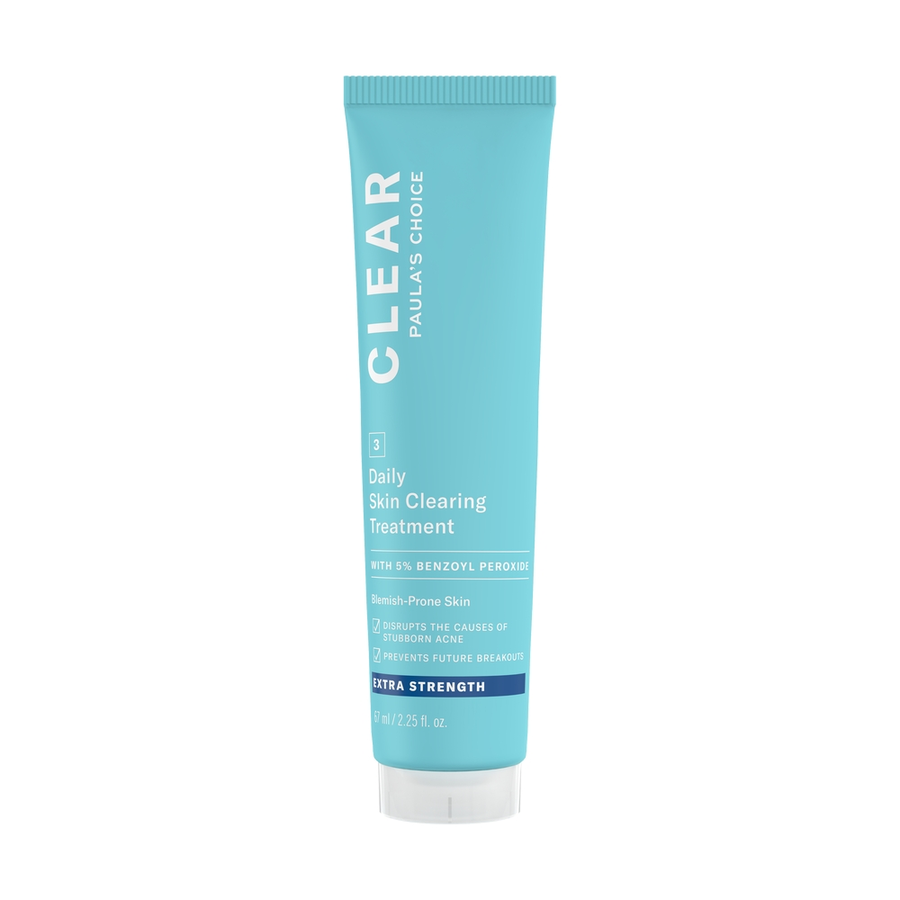 clear extra strength skin clearing with 5 benzoyl peroxide