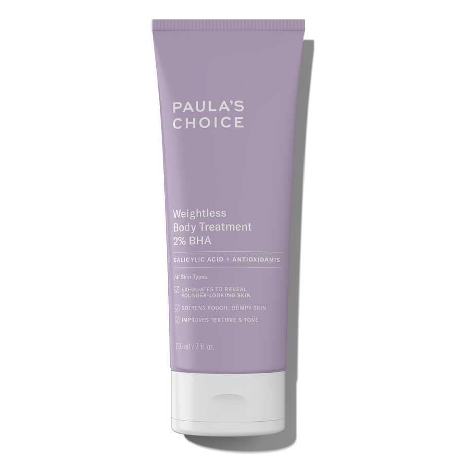 weightless body lotion with 2 bha