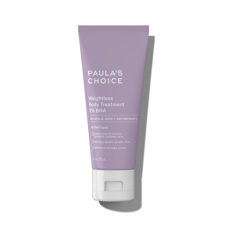 weightless body lotion with 2 bha