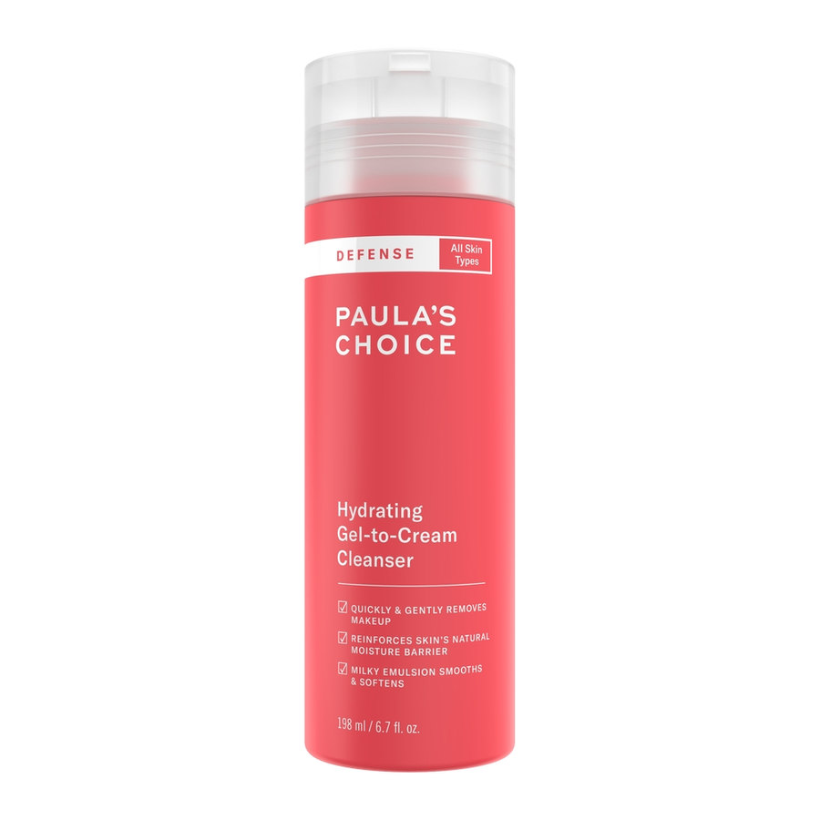 defense hydrating gel-to-cream cleanser
