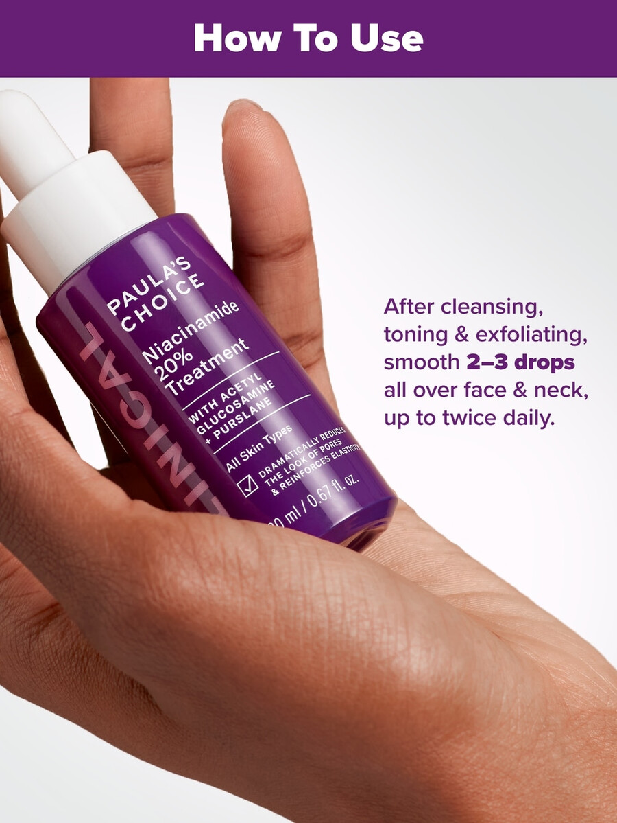 clinical 20 niacinamide serum treatment