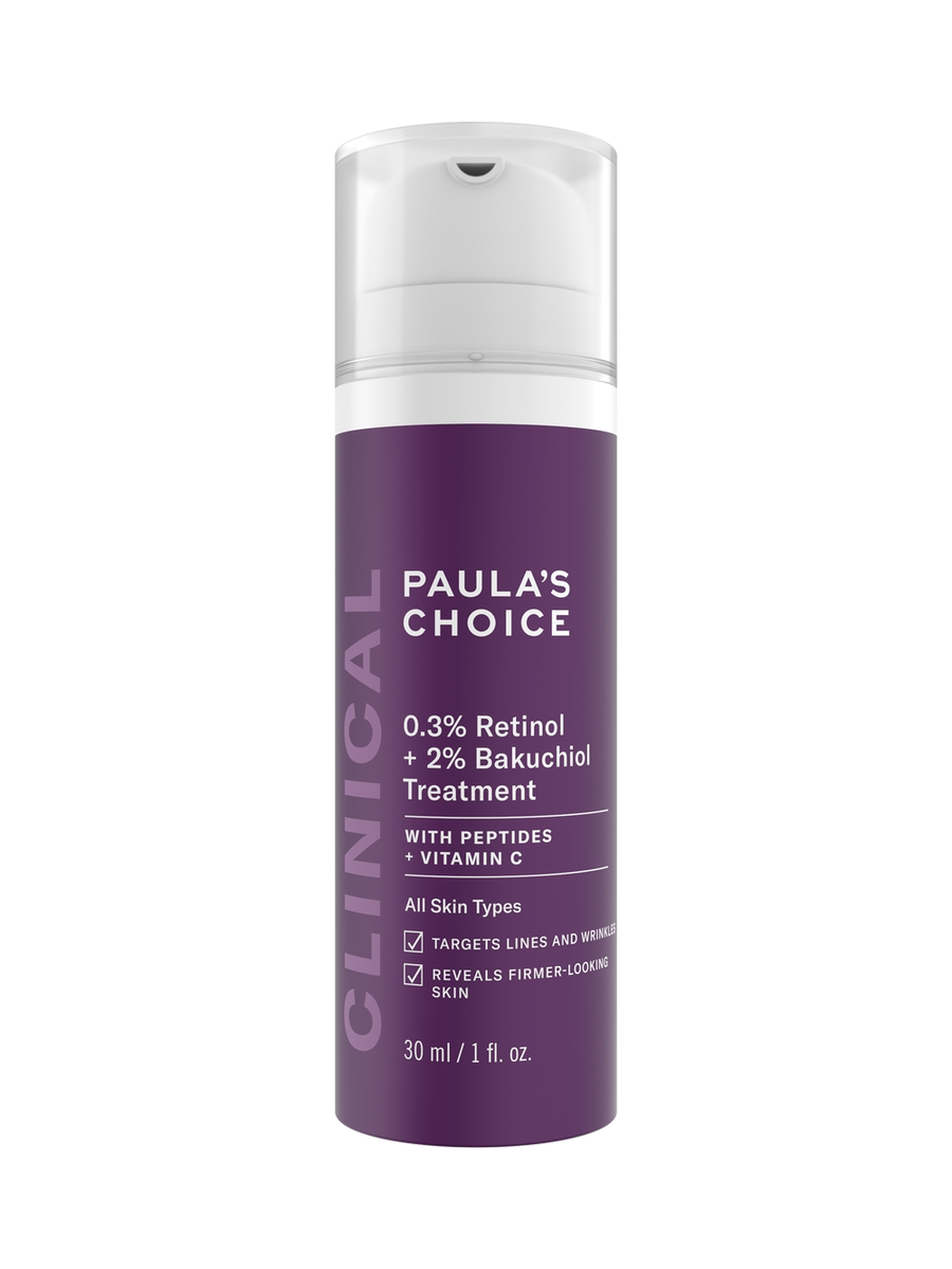 clinical 0.3 retinol 2 bakuchiol treatment