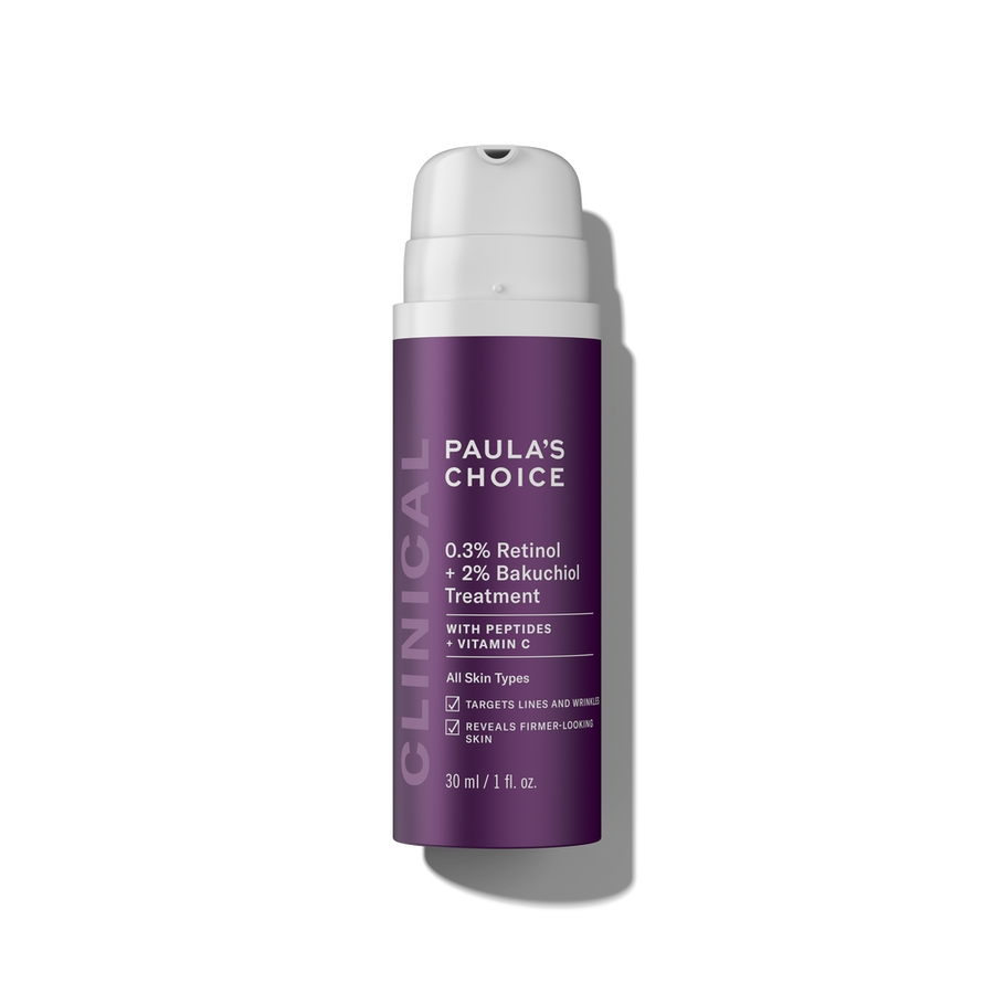 clinical 0.3 retinol 2 bakuchiol treatment